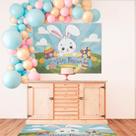 Painel Decorativo Festa Páscoa Coelhinho Ovos Chocolate TNT