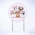 Painel Decorativo para Festa 1,50x1,50 metros Vesti Fácil com Elástico Cachorrinhos - Fera Print