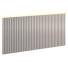 Painel Decorativo Ripado 230x109x49 Cm Cinza Com Led - Matic
