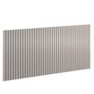 Painel Decorativo Ripado 230x109x49 cm Cinza - Matic
