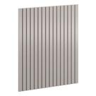 Painel Decorativo Ripado 93x109x49 cm Cinza - Matic