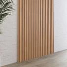 Painel Decorativo Ripado MDF em Barra 134x250cm (3,35m²) PA75 Pradel Móveis