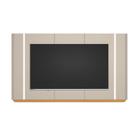 Painel Decorativo Switch MDP/MDF TV até 75 Polegadas com Fita LED Tauari/Off White G77 - Gran Belo