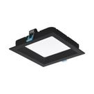 Painel Deep Embutir Quadrado Recuado 18w 3000k Preto Stella