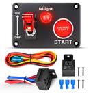 Painel do interruptor de ignição Nilight 12V com botão de pressão do motor