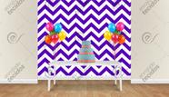 Painel em Jacquard Estampado Listrado Roxo Painel em Jacquard Estampado Listrado Roxo