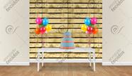 Painel em Jacquard Estampado Madeira Pallet Painel em Jacquard Estampado Madeira Pallet