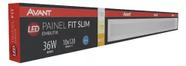 Painel embutir led fit slim 120cm 36w 3000k bivolt - avant