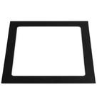 Painel embutir slim led quadrado preto 24w 6500k llum