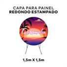 Painel estampado 3d sublimado personagens 1,50x1,50