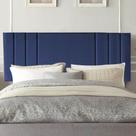Painel Estofada Grécia 140CM Casal Suede Azul Marinho - D A DECOR