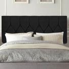 Painel Estofada Istambul Botão Capitonê 90cm Solteiro Para Cama Box Quarto Suede Preto - Gat Magazine