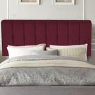Painel Estofada Kiara 160cm Queen Size Box Quarto Suede Bordô - Gat Magazine