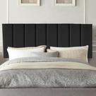 Painel Estofada Líbia 100CM Solteiro Suede Preto - D A DECOR Painel Estofada Líbia 100CM Solteiro Suede Preto - D A DECOR