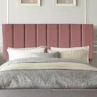 Painel Estofada Líbia 195CM King Suede Rosê - D A DECOR Painel Estofada Líbia 195CM King Suede Rosê - D A DECOR