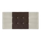 Painel Estofado Mini Cooper 164 cm Cama Box Quarto Casal Queen Size Suede Bege/Marrom