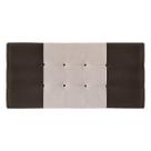 Painel Estofado Mini Cooper 94 cm Para Cama Box Quarto Solteiro Suede Marrom/Bege