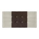 Painel Estofado Nina 94 cm Para Cama Box Quarto Solteiro Suede Bege/Marrom JBE Móveis