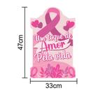 Painel EVA Impresso Outubro Rosa Um Toque de Amor 47 x 33 cm Piffer Festas - Inspire sua Festa Loja