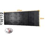 Painel Expositor De Ferramentas Modular 177cm x 52cm Em Plástico Perfurado Com 72 Ganchos Parede Preto - AMZ