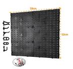 Painel Expositor De Ferramentas Modular 59cm x 52cm Em Plástico Perfurado Com 24 Ganchos Parede Preto - AMZ Painel Expositor De Ferramentas Modular 59cm x 52cm Em Plástico Perfurado Com 24 Ganchos Parede Preto - AMZ