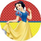 Painel Festa Decoração Redondo Sublimado Branca de Neve 02 1,50X1,50 Painel Festa Decoração Redondo Sublimado Branca de Neve 02 1,50X1,50