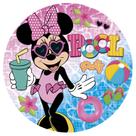Painel Festa Decoração Redondo Sublimado Pool Party Minnie 1,50X1,50-IMPAKTO VISUAL Painel Festa Decoração Redondo Sublimado Pool Party Minnie 1,50X1,50-IMPAKTO VISUAL