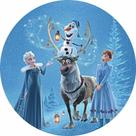 Painel Festa Redondo 3d Frozen Estampa Digital 1,50M - Fantasia Bras