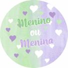 Painel Festa Redondo C/Elástico 1,50m Chá De Revelação (Chá de revelação CHR083)