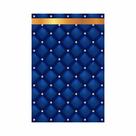 Painel Festa Vertical em Tecido Casadinho Capitone Azul e Dourado Realeza Painel Festa Vertical em Tecido Casadinho Capitone Azul e Dourado Realeza
