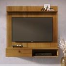 Painel Frisado para TV até 55 Polegadas 1 Porta Iris Madetec