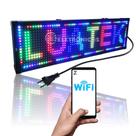 Painel Full Letreiro Digital Wi-fi Luminoso LED RGB 6820 Interno Bivolt 1.20cm LKG6820 SL0725CP10