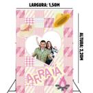 Painel Fundo Interativo Festa Junina Tecido 1,50x2,20m Painel Fundo Interativo Festa Junina Tecido 1,50x2,20m