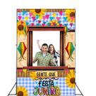 Painel Fundo Interativo Festa Junina Tecido 1,50x2,20m