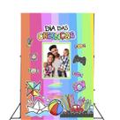 Painel Fundo Interativo Vazado Fotos Dia das Crianças Brinquedo Tecido 1,50x2,20m