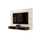 Painel FX 1.20m Para TV Até 43'' Polegadas Cor Off White / Nogueira Painel FX 1.20m Para TV Até 43'' Polegadas Cor Off White / Nogueira