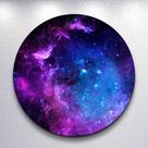 Painel Galaxia Planetas Capa Grande e Mini Redondoda Estampa Sublimada Festa Divertida