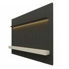 Painel Home Nobre Ripado Para TV Até 85" LED 230cm Gelius Móveis Grafite/Off White Painel Home Nobre Ripado Para TV Até 85" LED 230cm Gelius Móveis Grafite/Off White