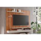 Painel Home p/TV até 50 Polegadas Valência Plus c/ Prateleira e Nichos 160x135cm Cinamomo/Off White - Permóbili Painel Home p/TV até 50 Polegadas Valência Plus c/ Prateleira e Nichos 160x135cm Cinamomo/Off White - Permóbili
