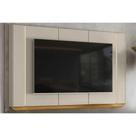Painel Home p/ TV até 75 Pol Santorini 239x141cm Tauari/Off White Fosco - Linea Brasil Painel Home p/ TV até 75 Pol Santorini 239x141cm Tauari/Off White Fosco - Linea Brasil