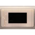 Painel Home p/ TV até 75 Polegadas Celine 100% MDF c/ Led 241x132cm Off White - DJ Móveis