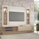 Painel/home P/ Tv Com Led Tb129l - Natural Off White