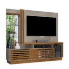 Painel Home Para Tv Até 60" Led Espelho 2 Portas Frizz Plus Fendi Naturale - Madetec