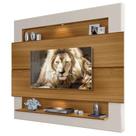 Painel Home Para TV Até 75" Polegadas Milão Carvalho/Off White Luapa