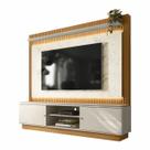 Painel Home Ripado Sala Para TV Até 75 Polegadas com Led 2 Prateleiras 2 Portas MDF 2 Nichos Guararapes