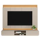 Painel Home Suspense C/ Fita Led Sala Estar TV Até 75 Polegadas 2 Portas em MDF 1 Prateleira Zurique