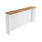 Painel Ilha Cozinha Canelado 200 100% MDF Branco Nature - Nesher Painel Ilha Cozinha Canelado 200 100% MDF Branco Nature - Nesher