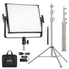 Painel Iluminador Led Profissional Godox RGB LDX50R com Tripé Inox 2,5m