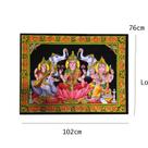 Painel Indiano Saraswati, Lakshimi e Ganesha - Arte Decorativa
