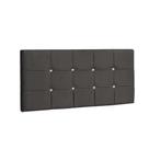 Painel King Strass Jordania 195 CM material sintético Cinza - D A Decor